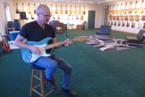 Dave Rogers plays his favorite guitar in his personal collection, a 1957 Fender Stratocaster. 