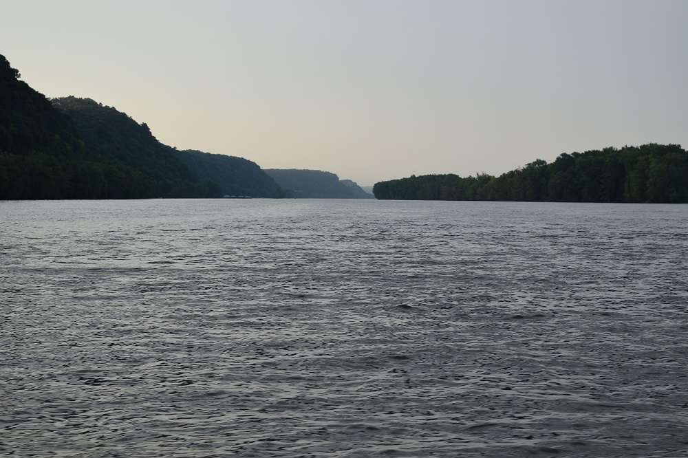The Mississippi River near Prairie du Chien, Wisconsin (Mary Kate McCoy/WPR)