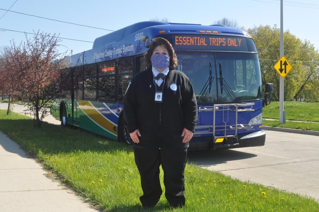 Milwaukee County Transit System bus driver Karen Martinez-Casper. (Courtesy of MCTS)