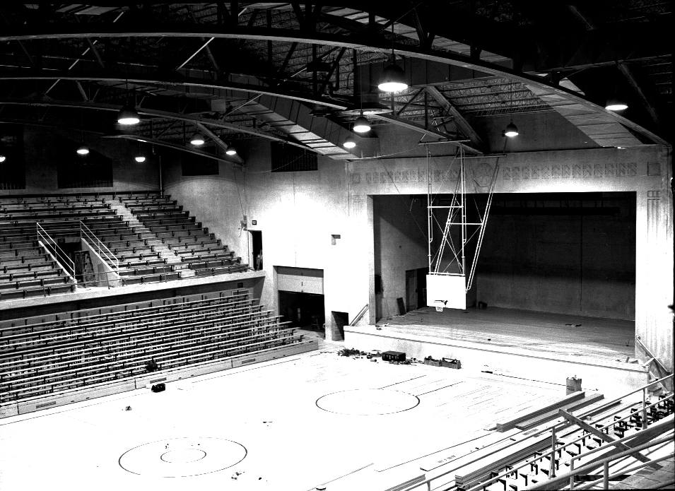 Construction on the Armory was completed in 1942. It was an original NBA arena. (Courtesy of the Sheboygan County Historical Research Center)
